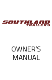 Southland Trailers Owner's Manual Cover Page